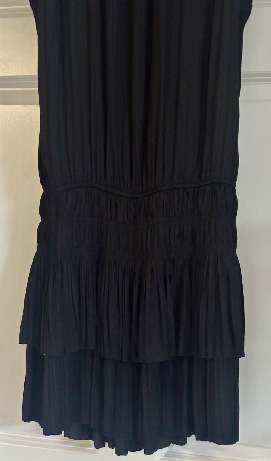 NWOT Current Air Coastal Preppy Accordion Pleat Old Money Quiet Luxury Size S