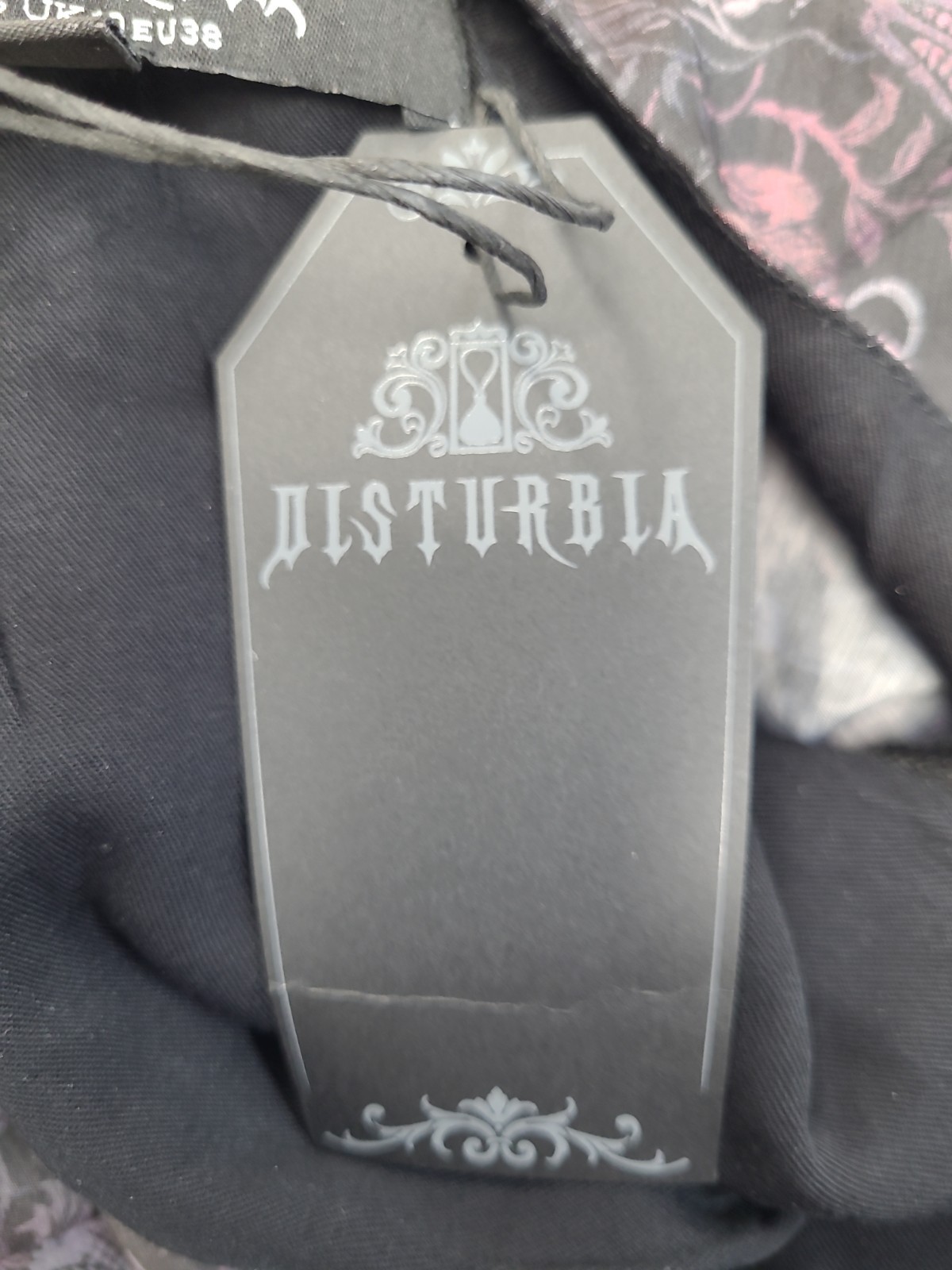 New Disturbia Haunted Medieval Printed Chiffon Maxi Dress Women’s US Size 6