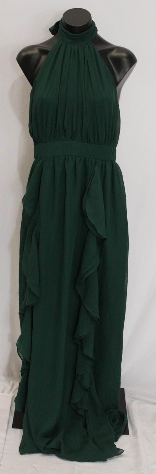 Birdy Grey Women’s Joyce Side-Slit Chiffon Dress w/Pockets LB3 Emerald Medium