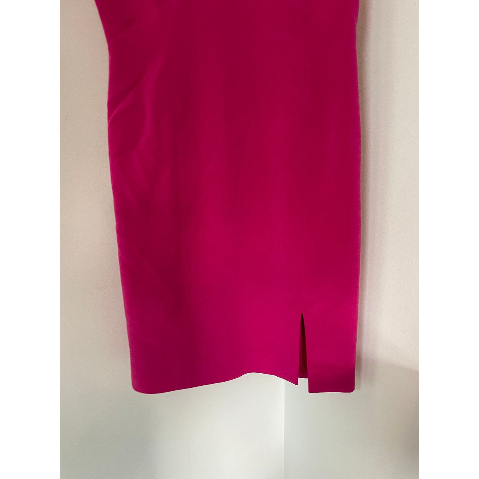 YL Hot Pink Silk Mini Dress Size 6