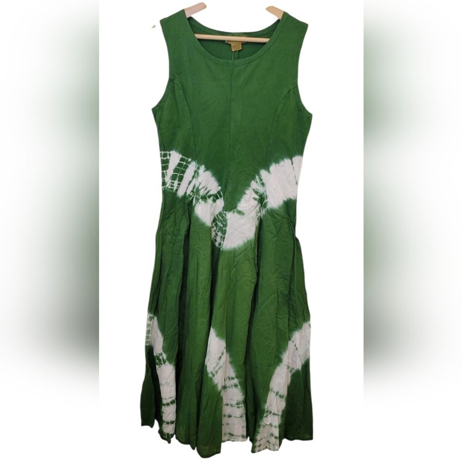 NWT Sakkas Windsong Tie Dye Green/White Two Way Dress Size Free/OS/0-16