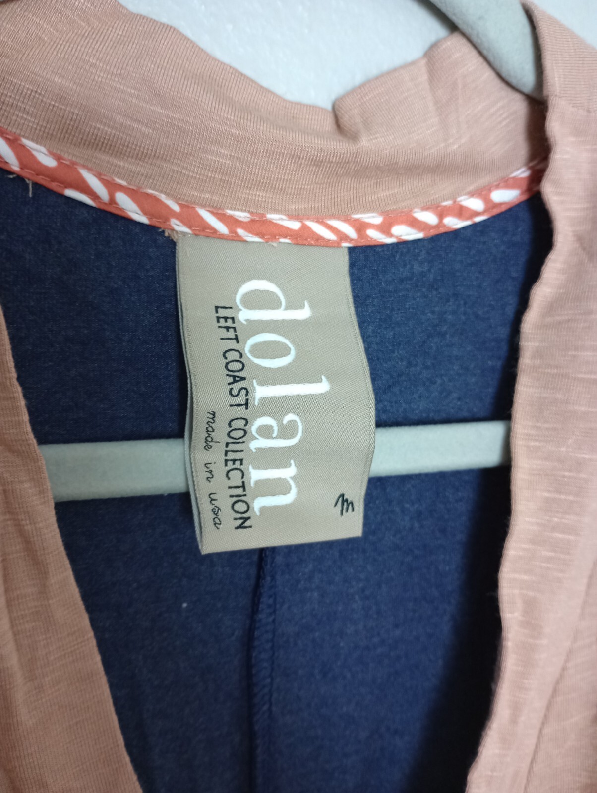 Dolan Left Coast Collection Womens Medium Navy Tan Colorblock Pocket Tunic Dress