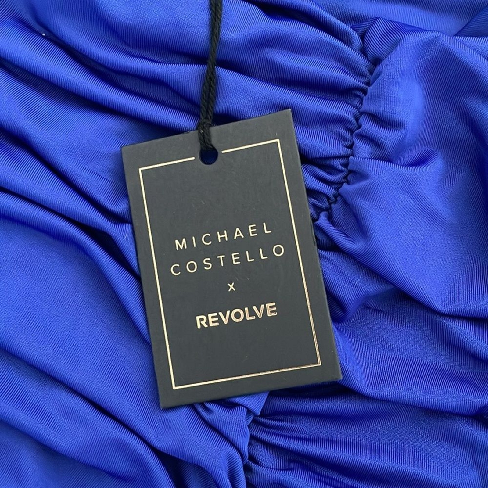 Michael Costello X Revolve NWT Dayton Mini Dress Women’s Size Extra Small Blue
