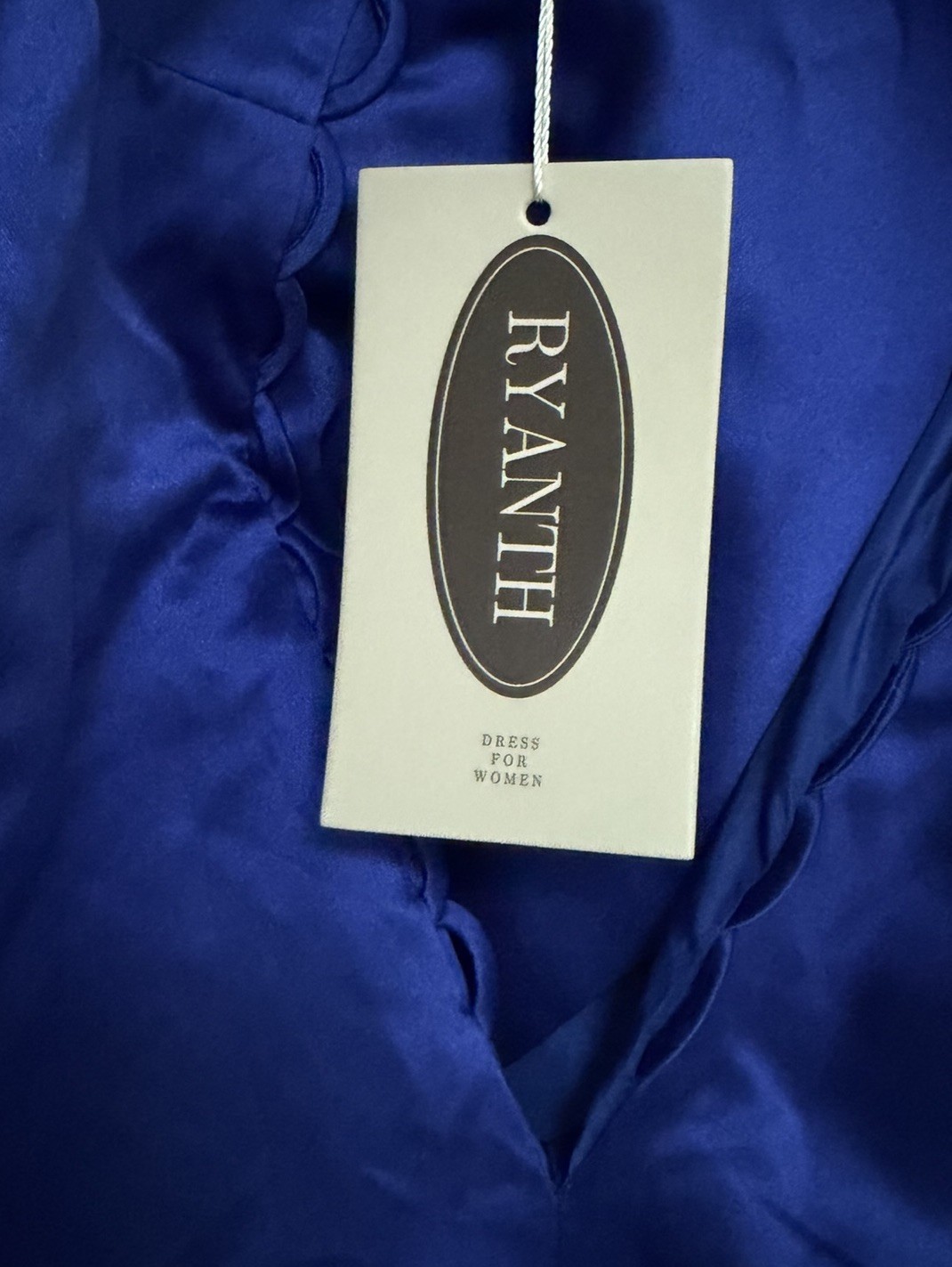 Ryanth Royal Blue Satin Mermaid Elegant Size 2 XS Formal Evening Gown Corset NWT