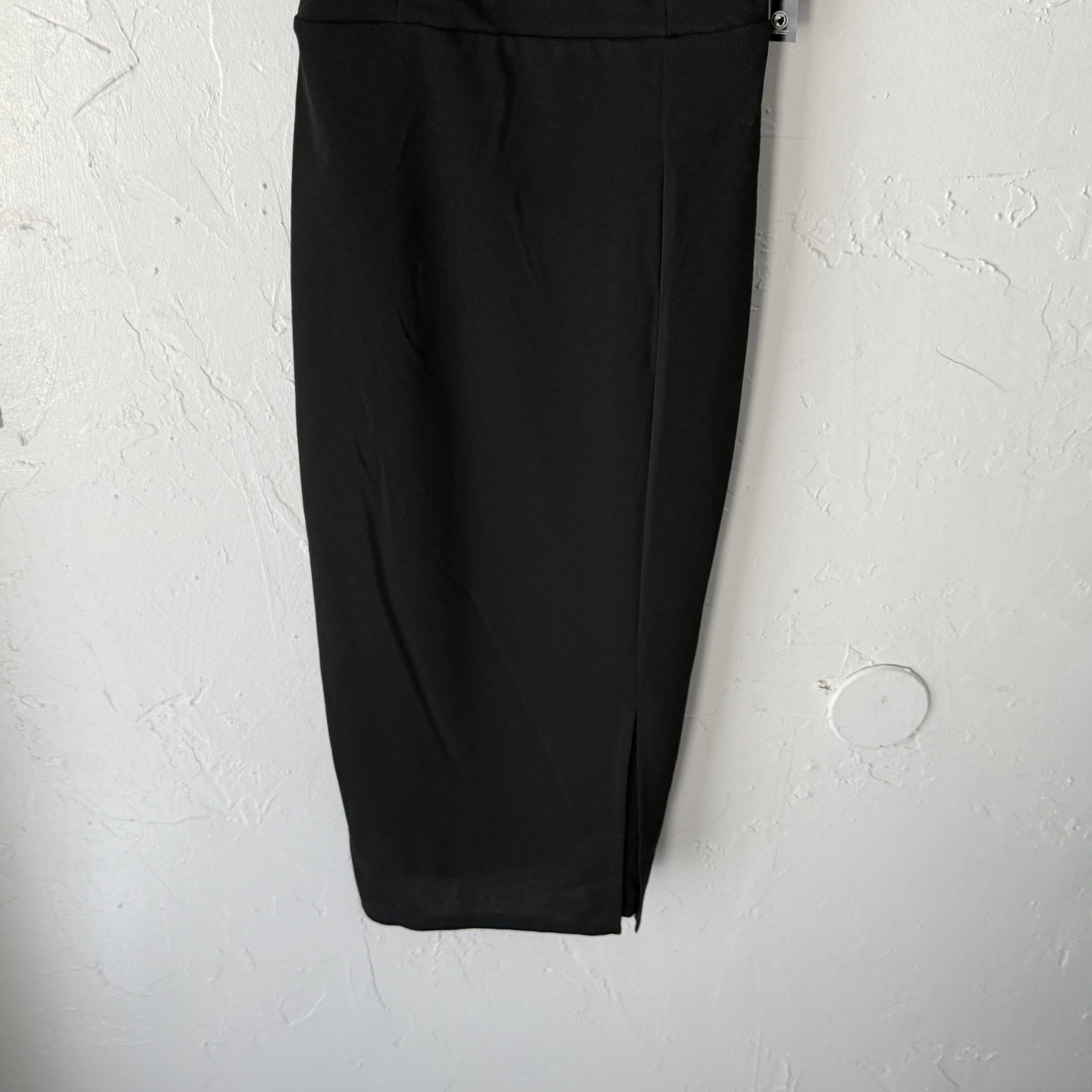 Planet Gold NWT Black Bodycon Dress with Feather Trim Cocktail Party Dress Fuzzy