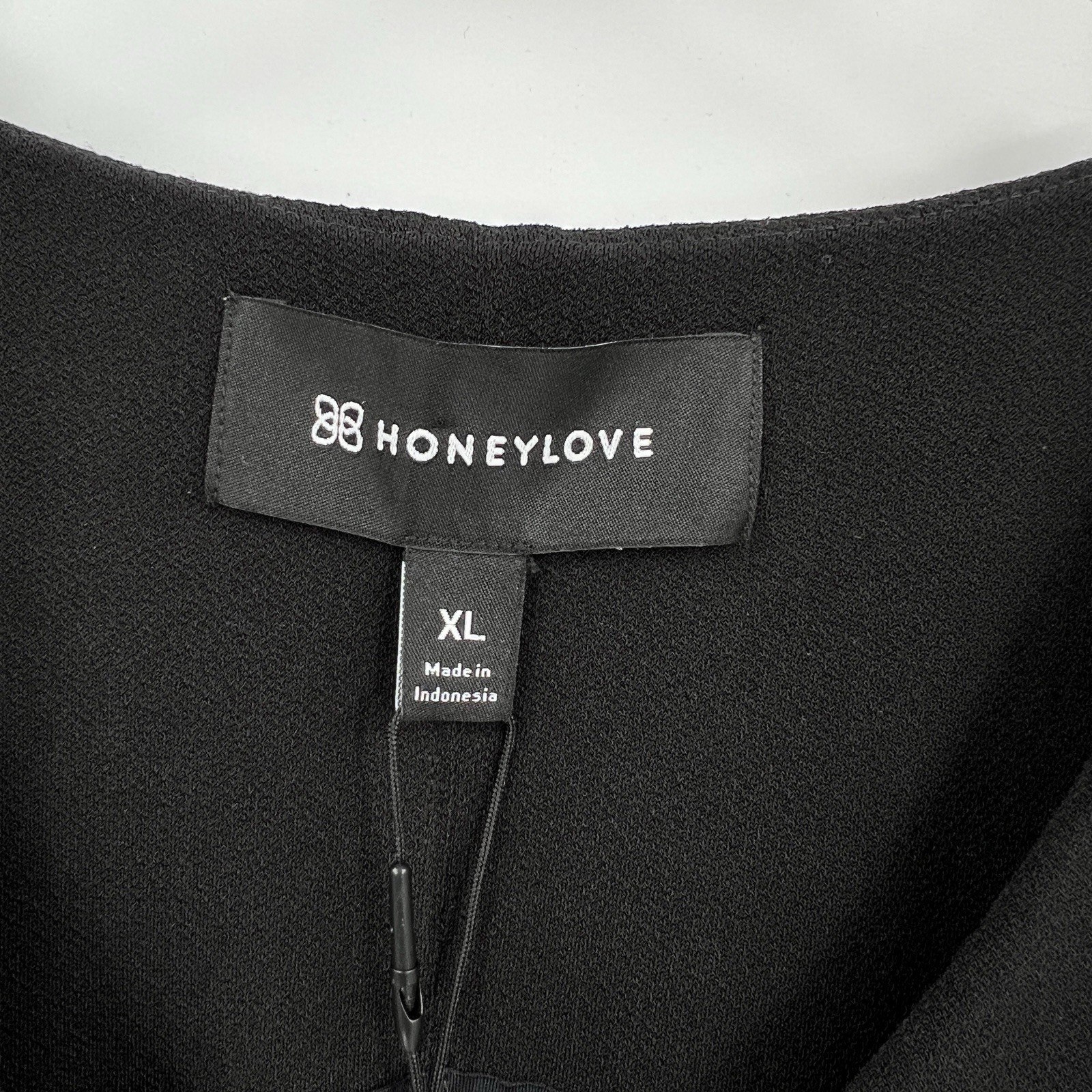 HoneyLove Size XL InnerPower Midi Shapewear Slimming Ruched Dress Black NWT