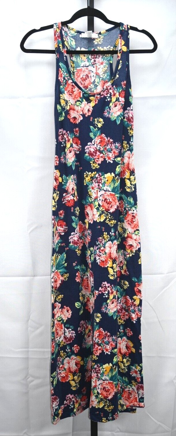 Ambiance Apparel floral tank dress long size S RN# 134352 Style# 67681-1