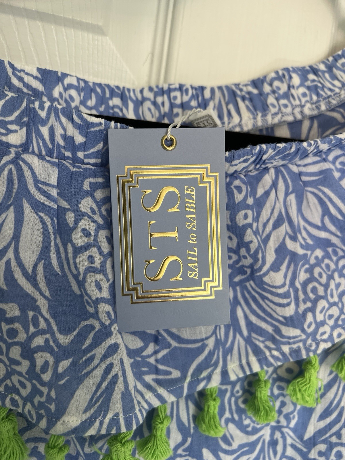 Sail to Sable Women’s Hydrangea Pineapple Off The Shoulder Dress NWT