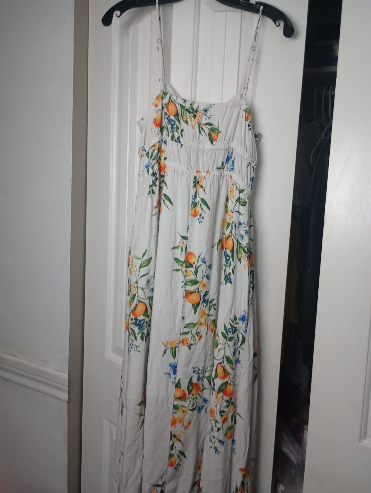 Time And True Lemon Print Dress Size Women’s Small 4 To 6 Maxi
