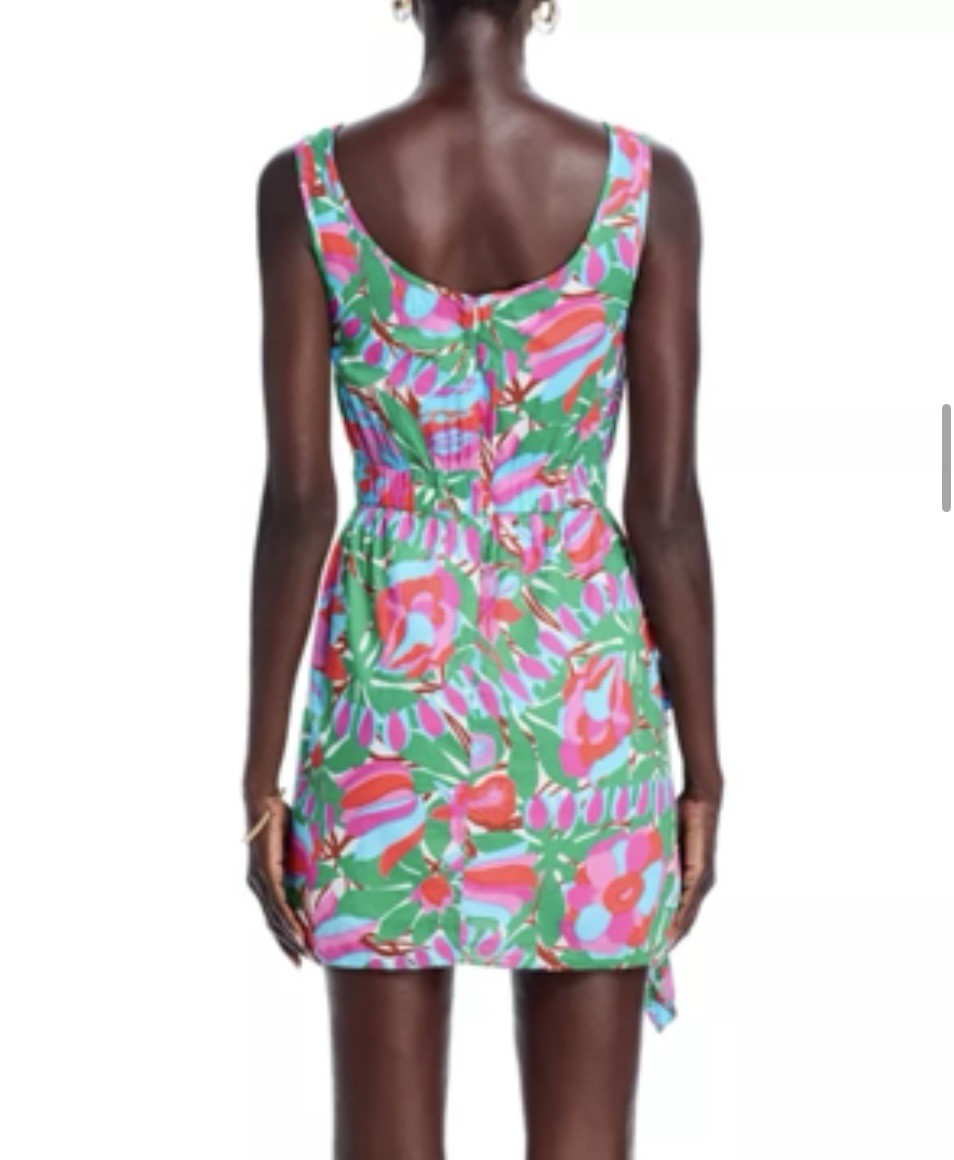 NWT Rhode Multicolor Tropical Floral Sleeveless Tilda Dress Size 4 MSRP$ 425