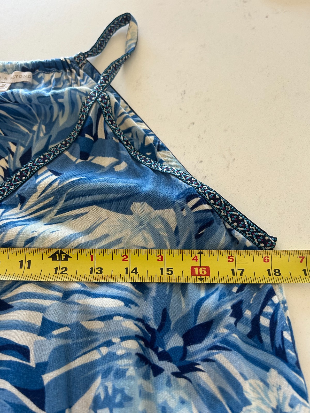 America & Beyond Maxi Sleeveless Dress Size M Pre-Owned – Good Condition