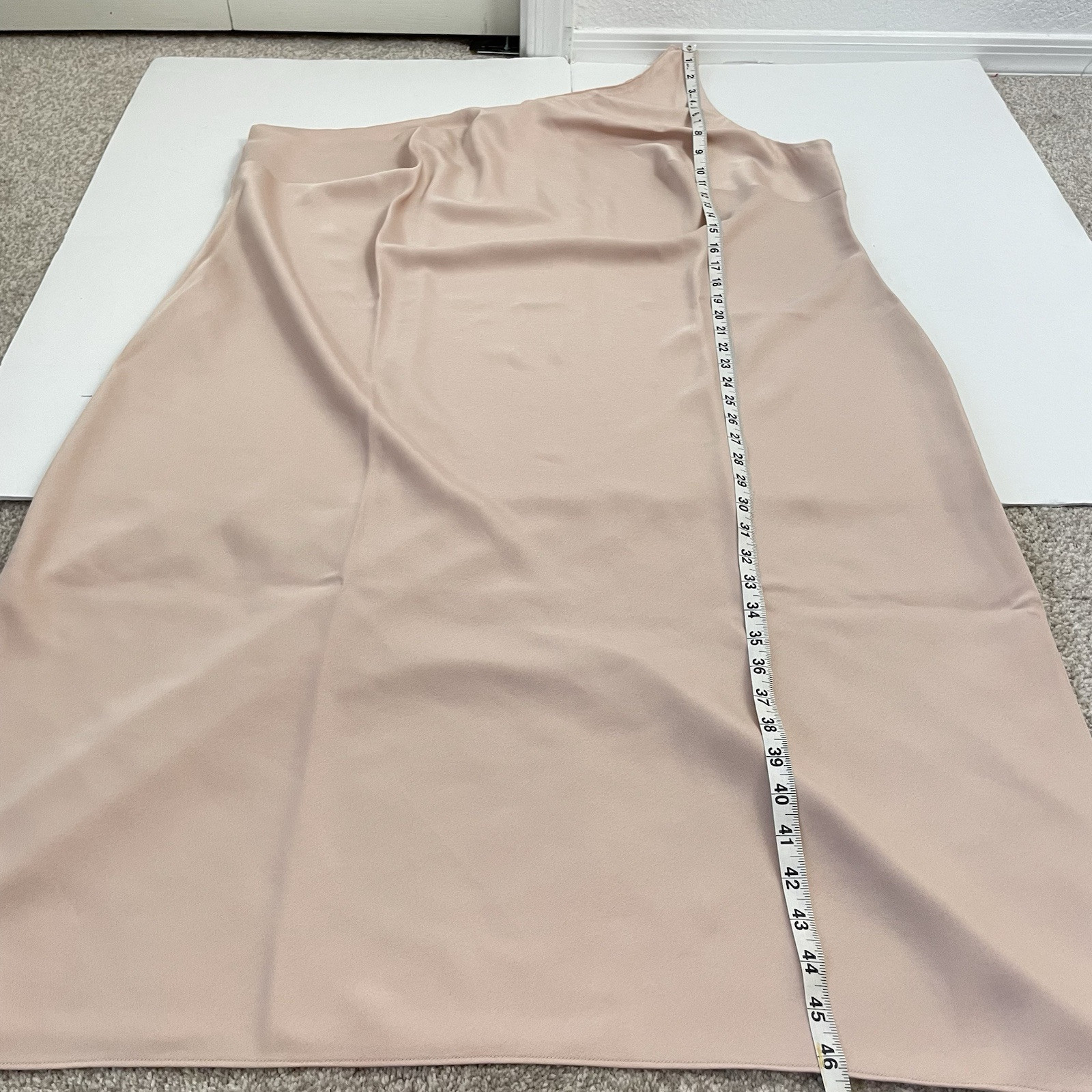 NWT BHLDN Audrie One Shoulder Midi Dress Size 26W in the color Oyster