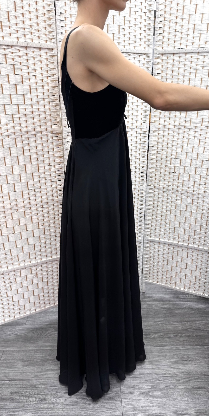 Michal Negrin Full Length Black Summer Dress Size – S –