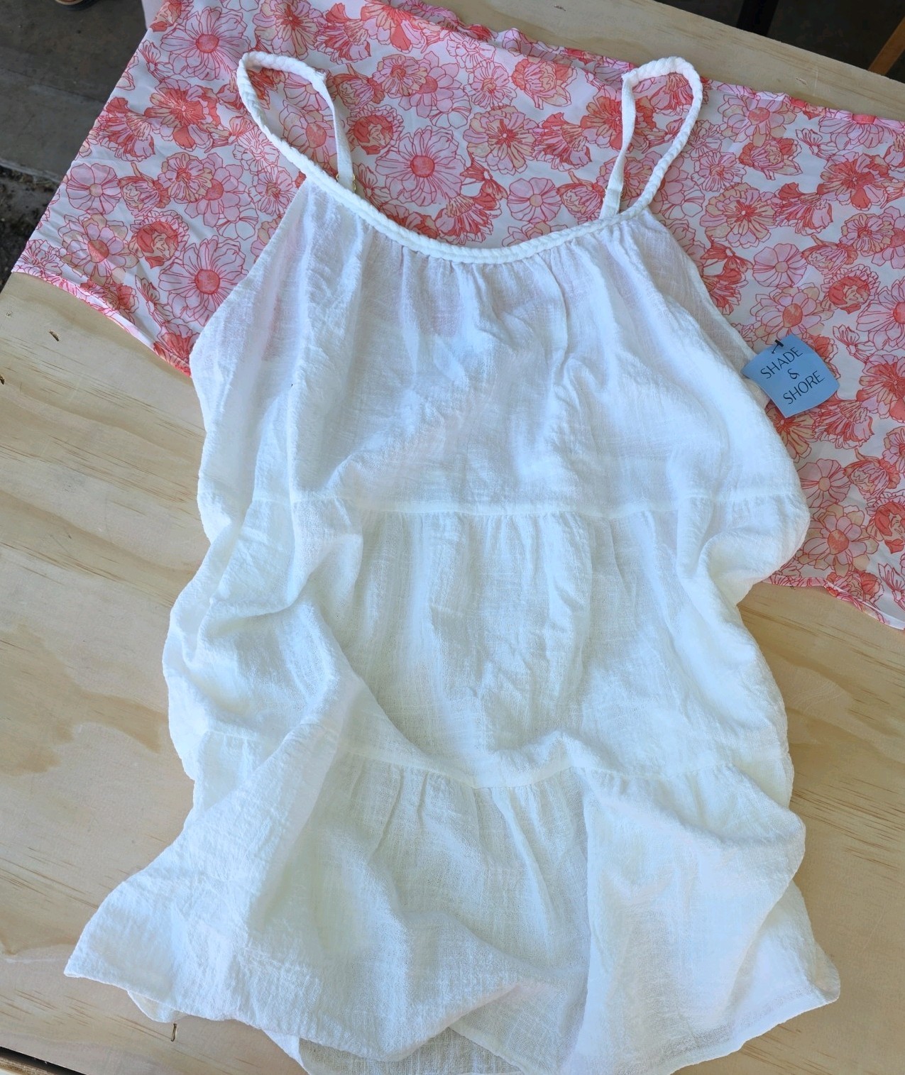 Womens XL 100% Cotton Dress Swimsuit Cover Up for Beach or Pool (515)