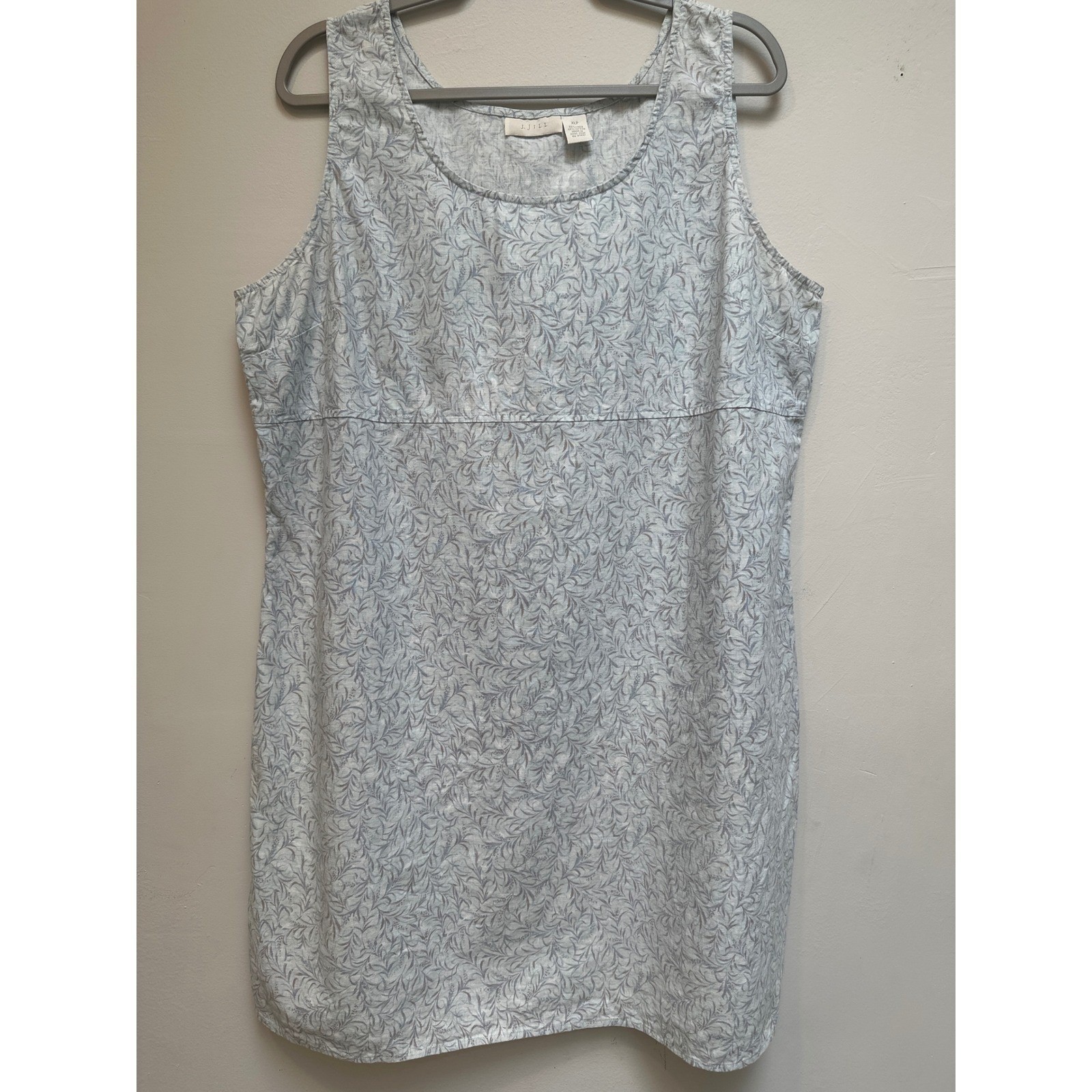 J. Jill A-Line Shift Dress XLP Chic Boho Party Vacation Coastal Cotton Linen