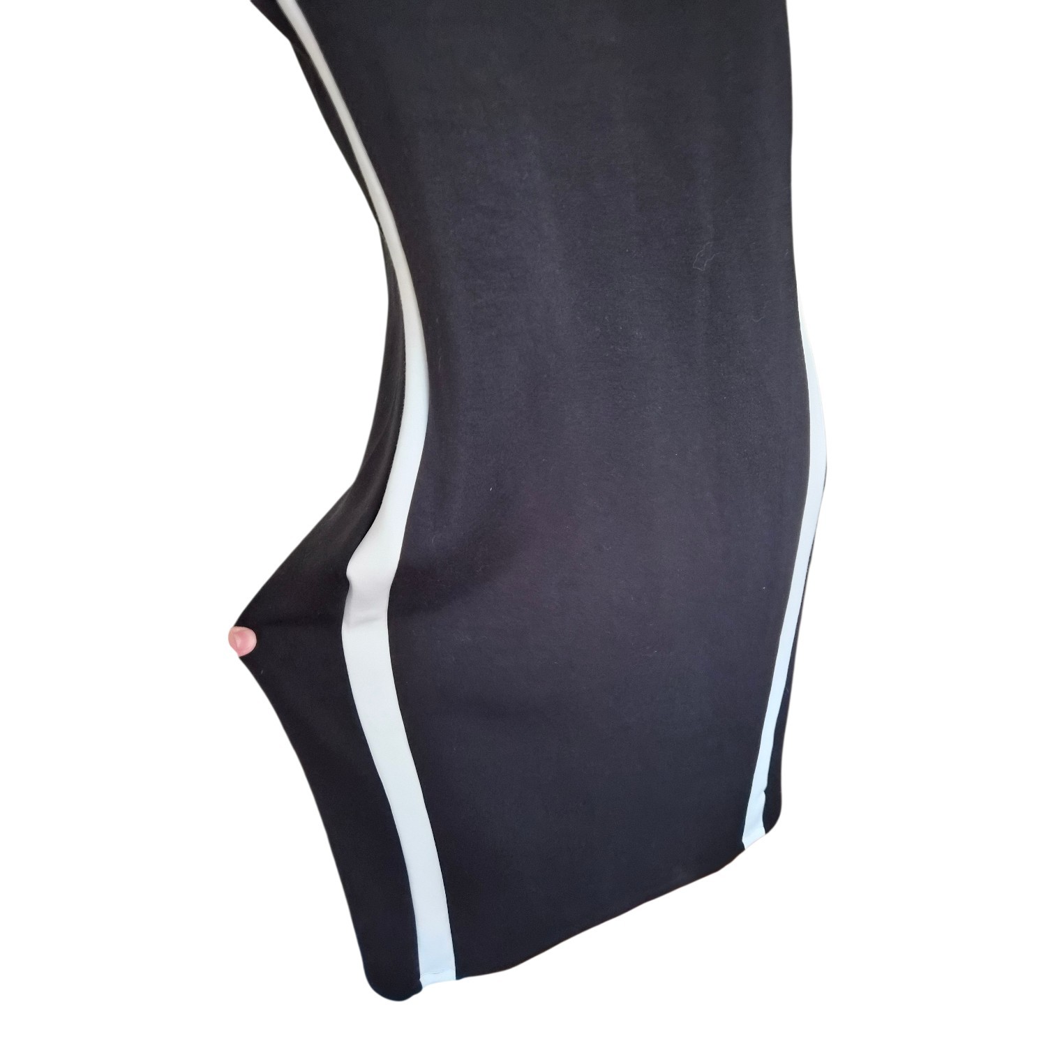 SPANX AirEssentials Sleeveless Black Maxi Dress Side Slit Stretch Size M