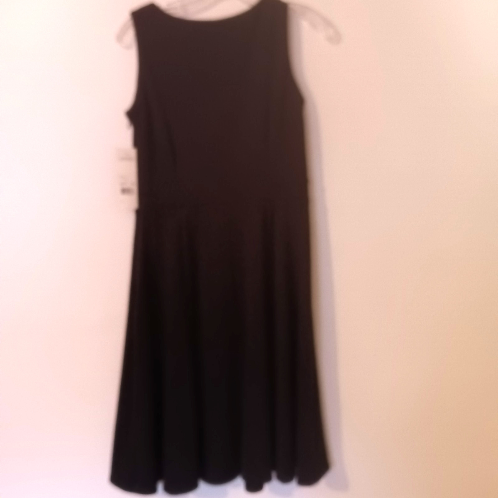 NWT Elementz Womens Sleeveless Black Bow Waist Fit & Flare Dress – Size S