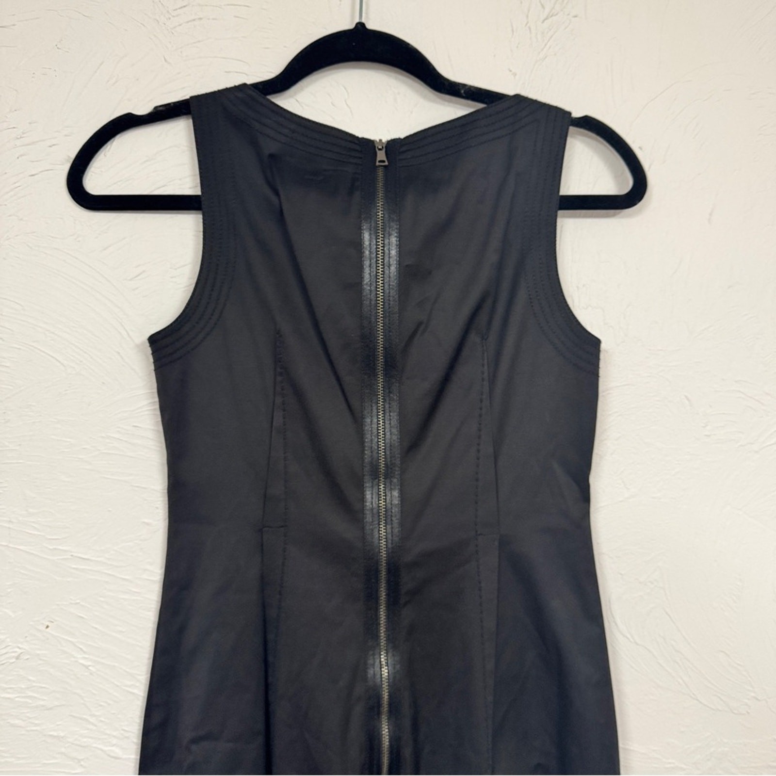 Martin + OSA Black Sleeveless Sheath Dress Womens 0 Classic Preppy Academia Mini