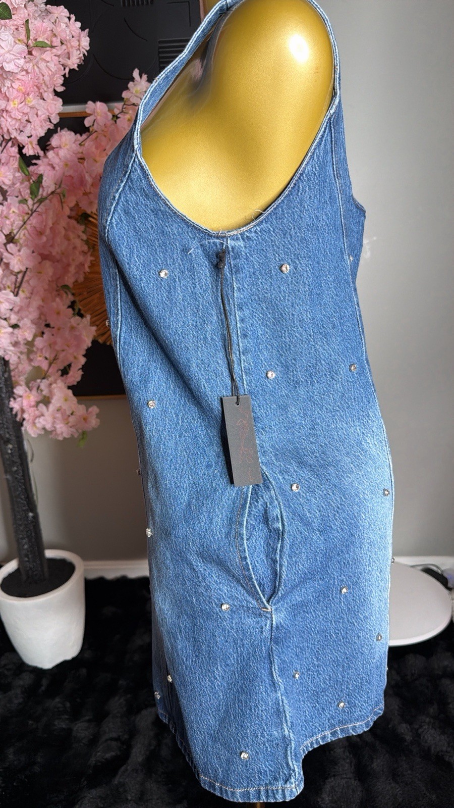 BLANKNYC Denim Dress With Side Pocket Size M