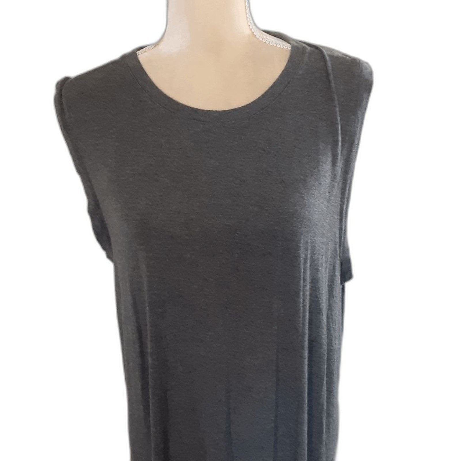 New without tags Daily Ritual super soft gray sleeveless maxi dress casual beach