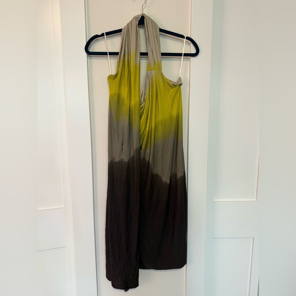 MAX MARA MAXMARA Gradient One Shoulder Ombré Dress Size 44 US 10 Med / Large