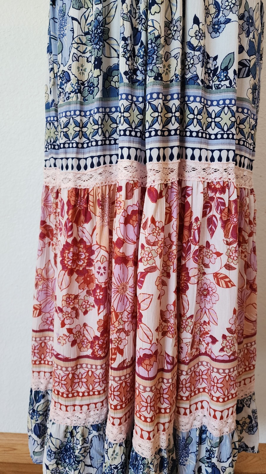 New Anthropologie Maxi Dress Size Small XS Floral Wedding Coquette Garden