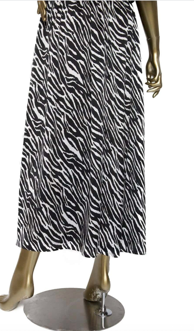 Magda Butrym Zebra Print Midi Dress