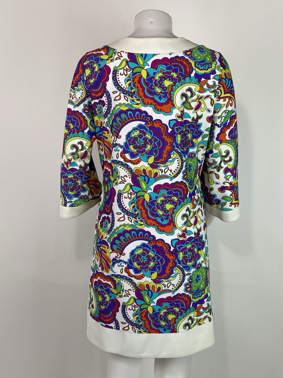Jude Connally Size Large Multi-colored Floral Print Holly Paisley Dress Resort