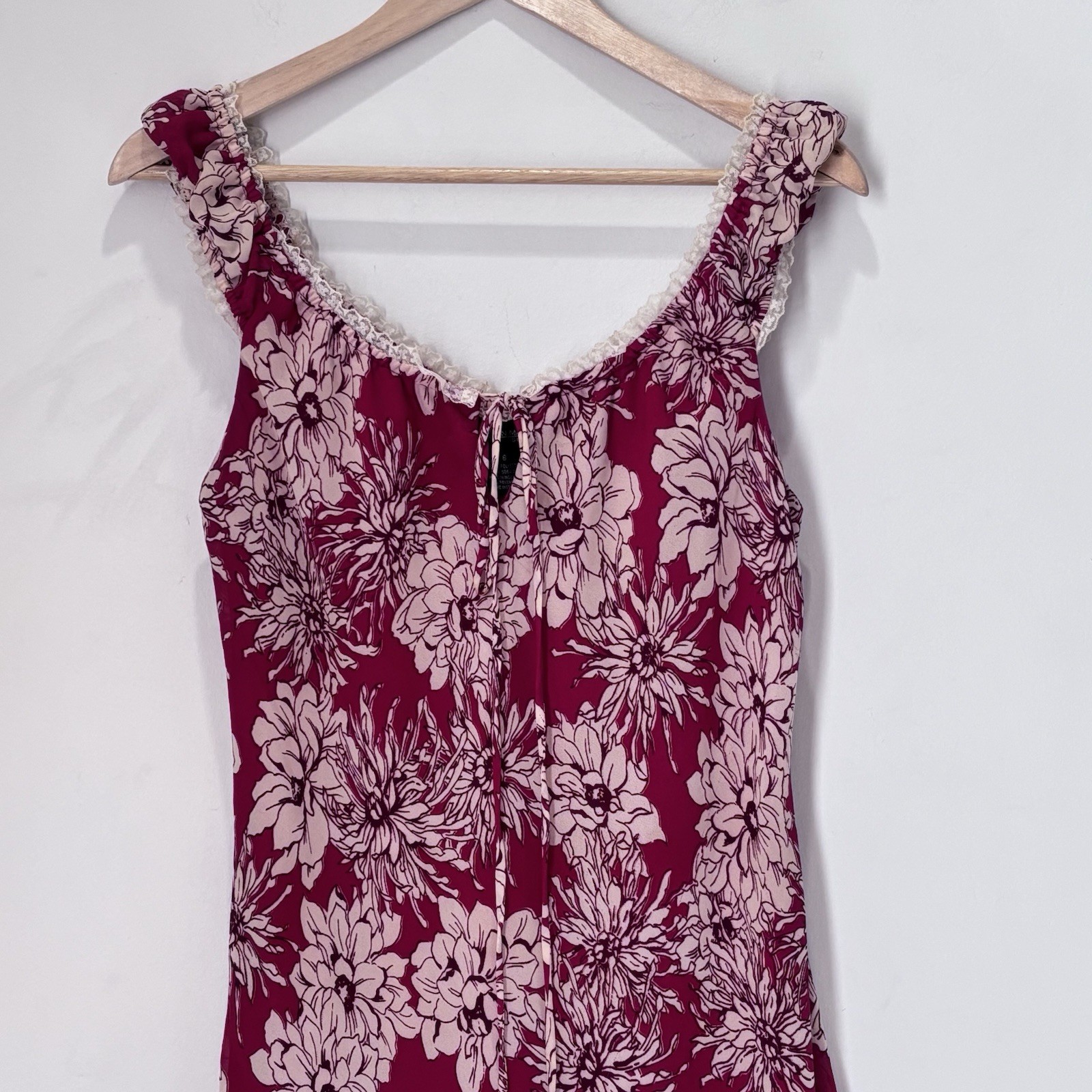 Vintage Jonathan Martin Whimsical Lace Trim Romantic Fairy Y2K Dress Size 6 *C3