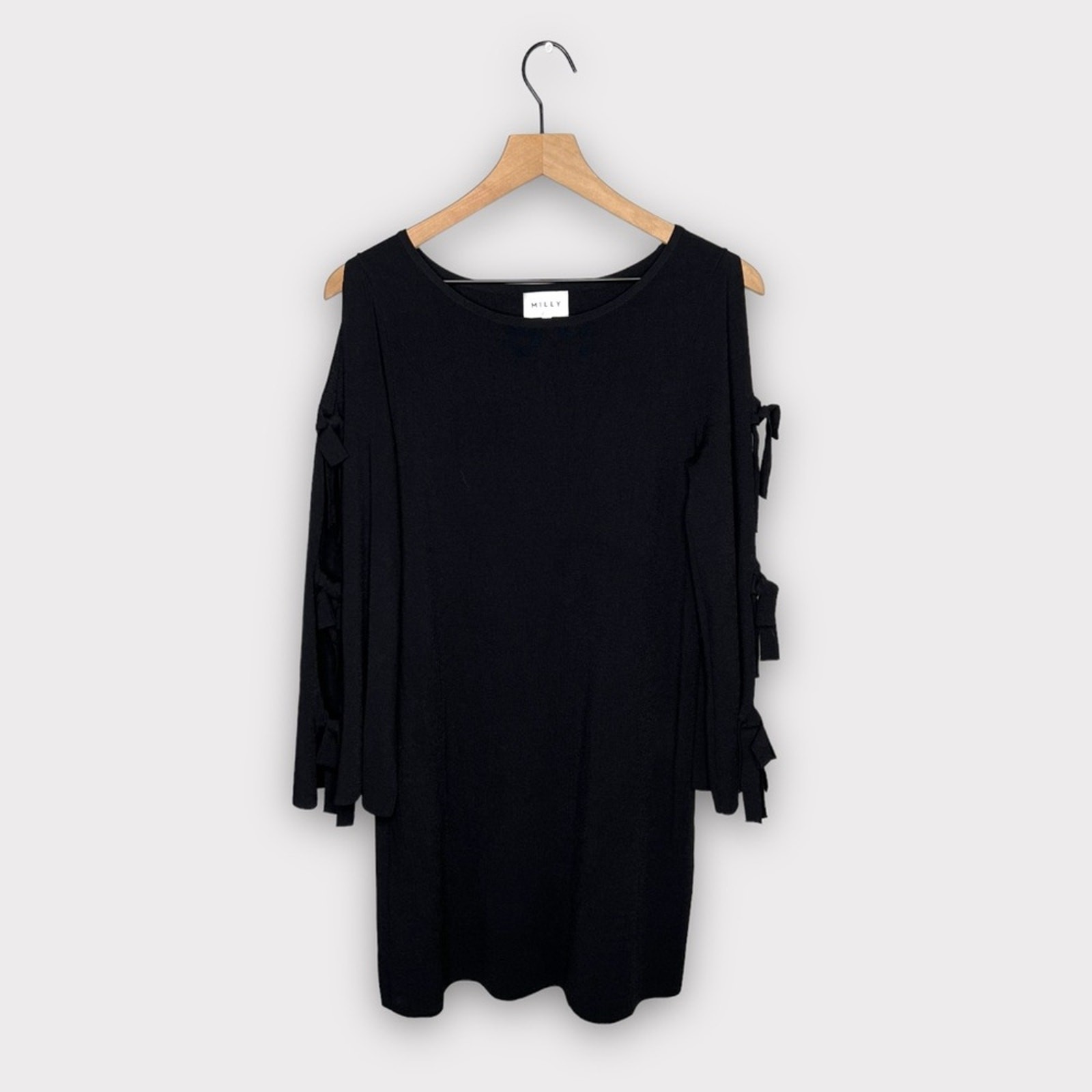 Milly Tied-Together Flare Sleeve Mini Dress Size Small