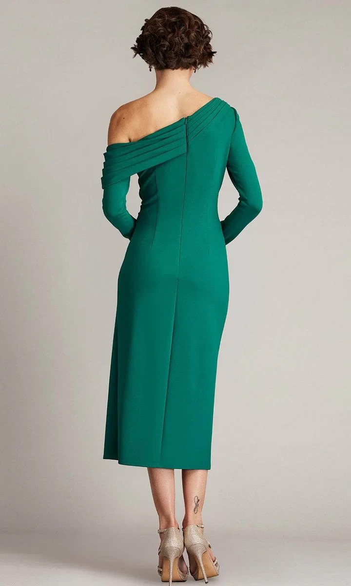 Tadashi Shoji Emerald Green Blume Gathered Midi Dress Size XXXL $398
