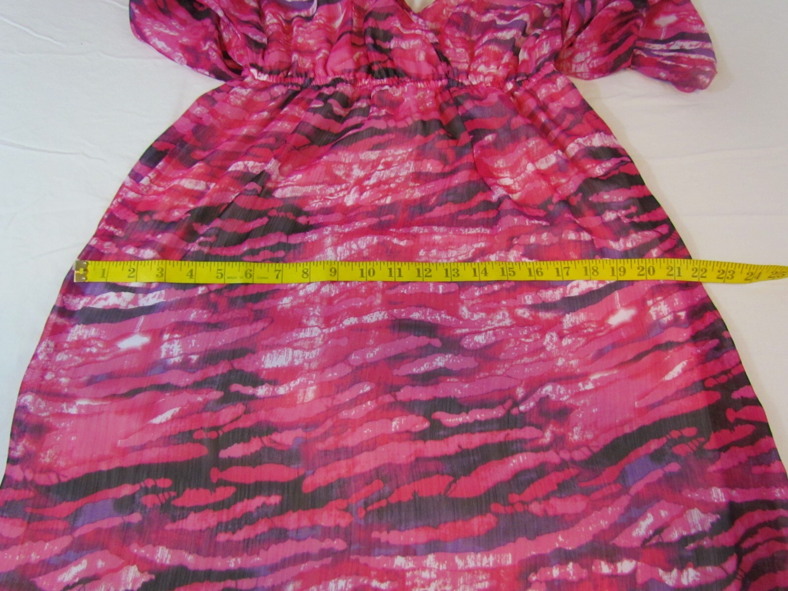 PINK ROSE PREMIUM QUALITY SIZE LARGE MADE IN U. S. A .WOMAN MAXI DRESS