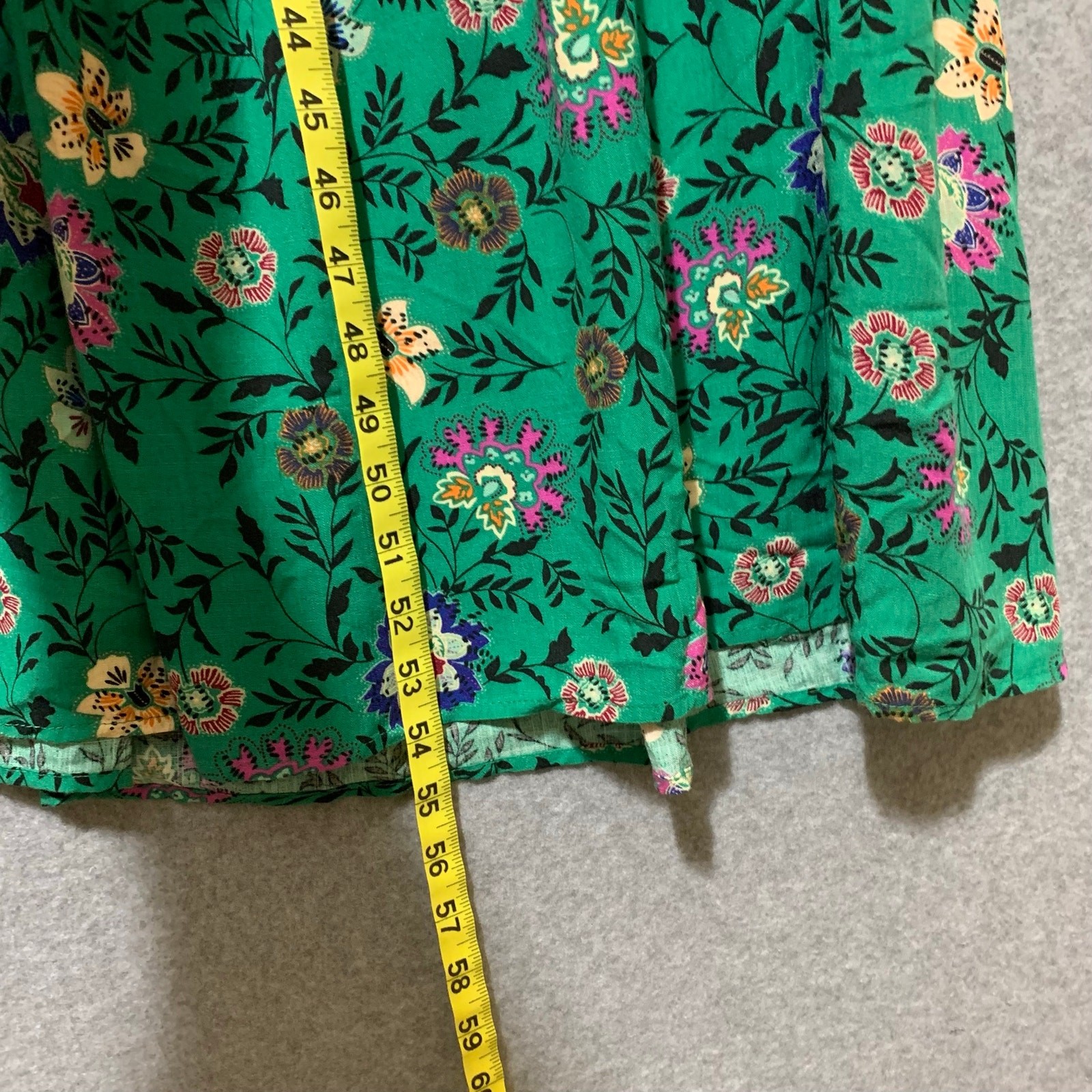 NWT Knox Rose One Shoulder Teal Floral Maxi Dress 100% Rayon SzL Romantic Boho