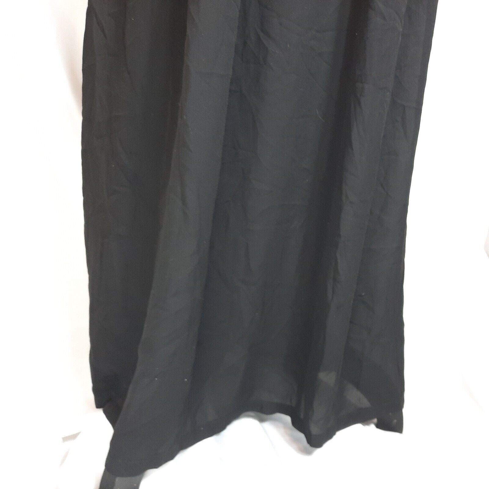 Halter Sheer Strappy Open Back Maxi Dress Large Black Whimsigoth Dark Romantic