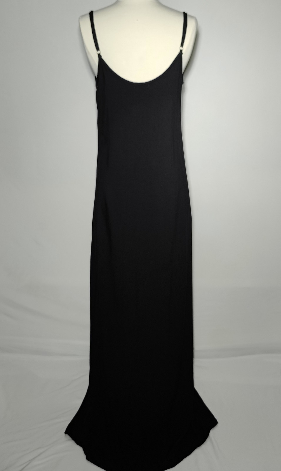 LAmade Size S Black Spaghetti Strap Wide Leg Jumpsuit V-Neck Maxi Palazz.