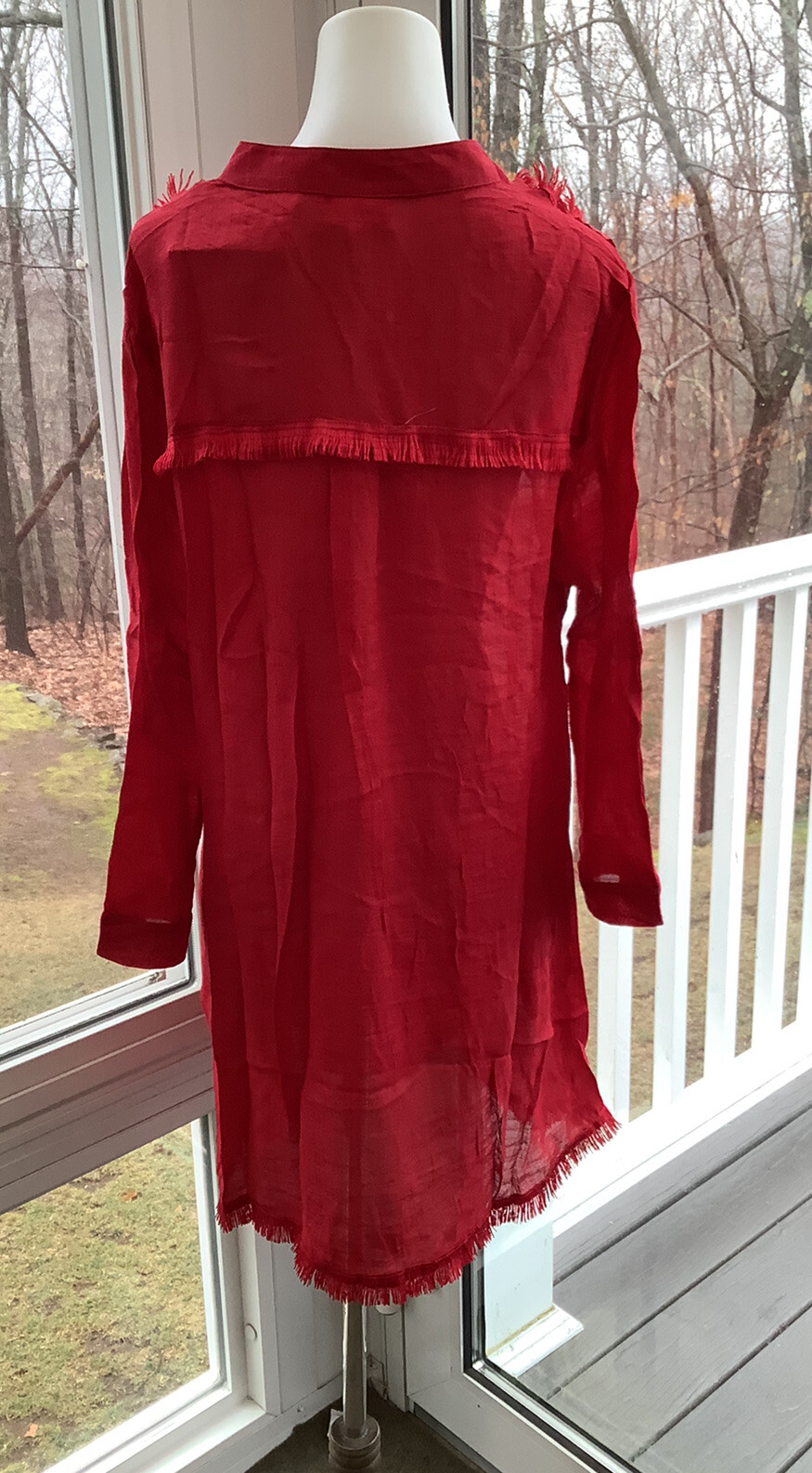 LuLaRoe Medium Red Coastal Cover UP – NWT