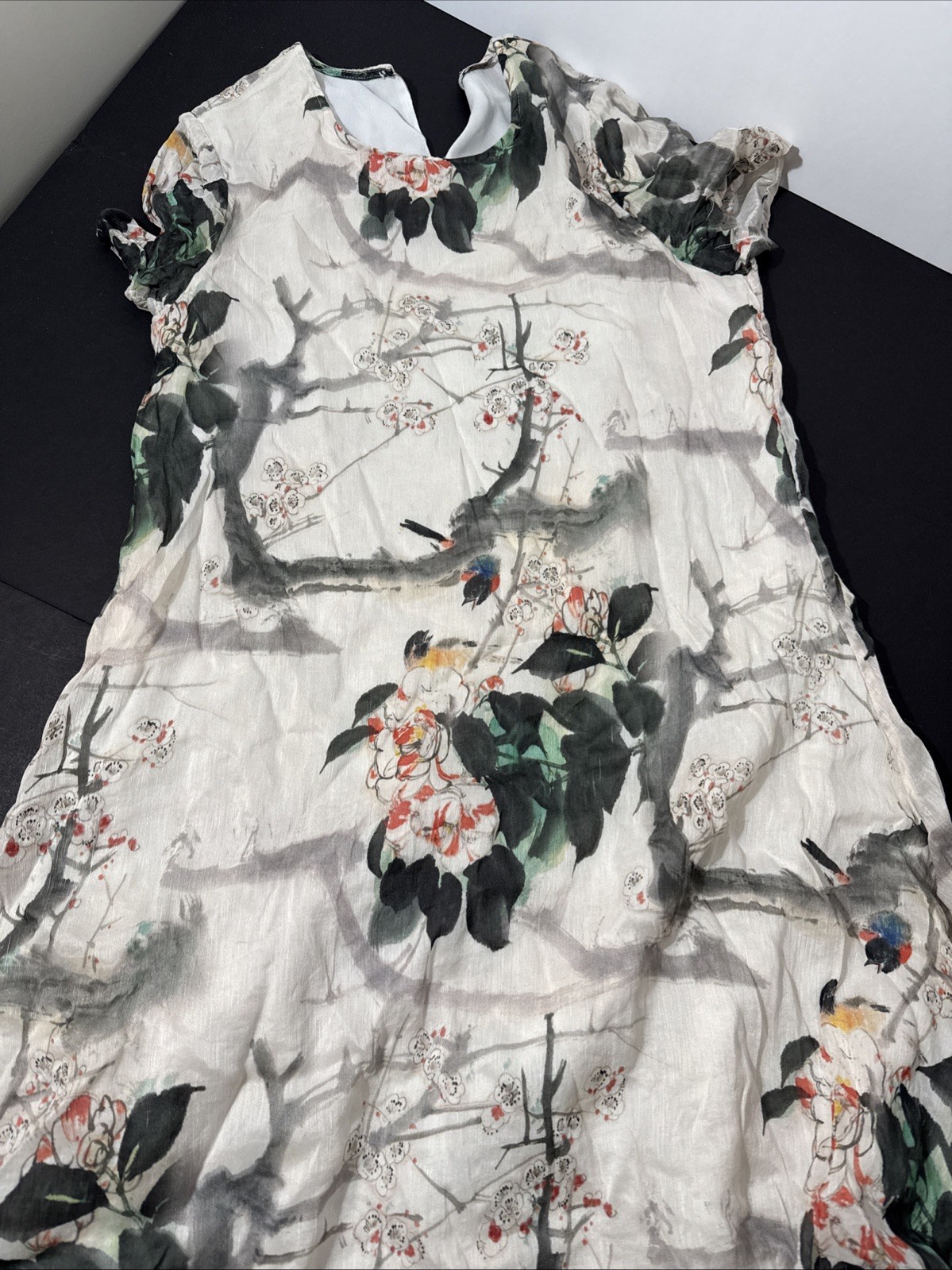 Marcfee Wu Silk Blend Dress Medium M Elegant Designer Formal Special Occasion