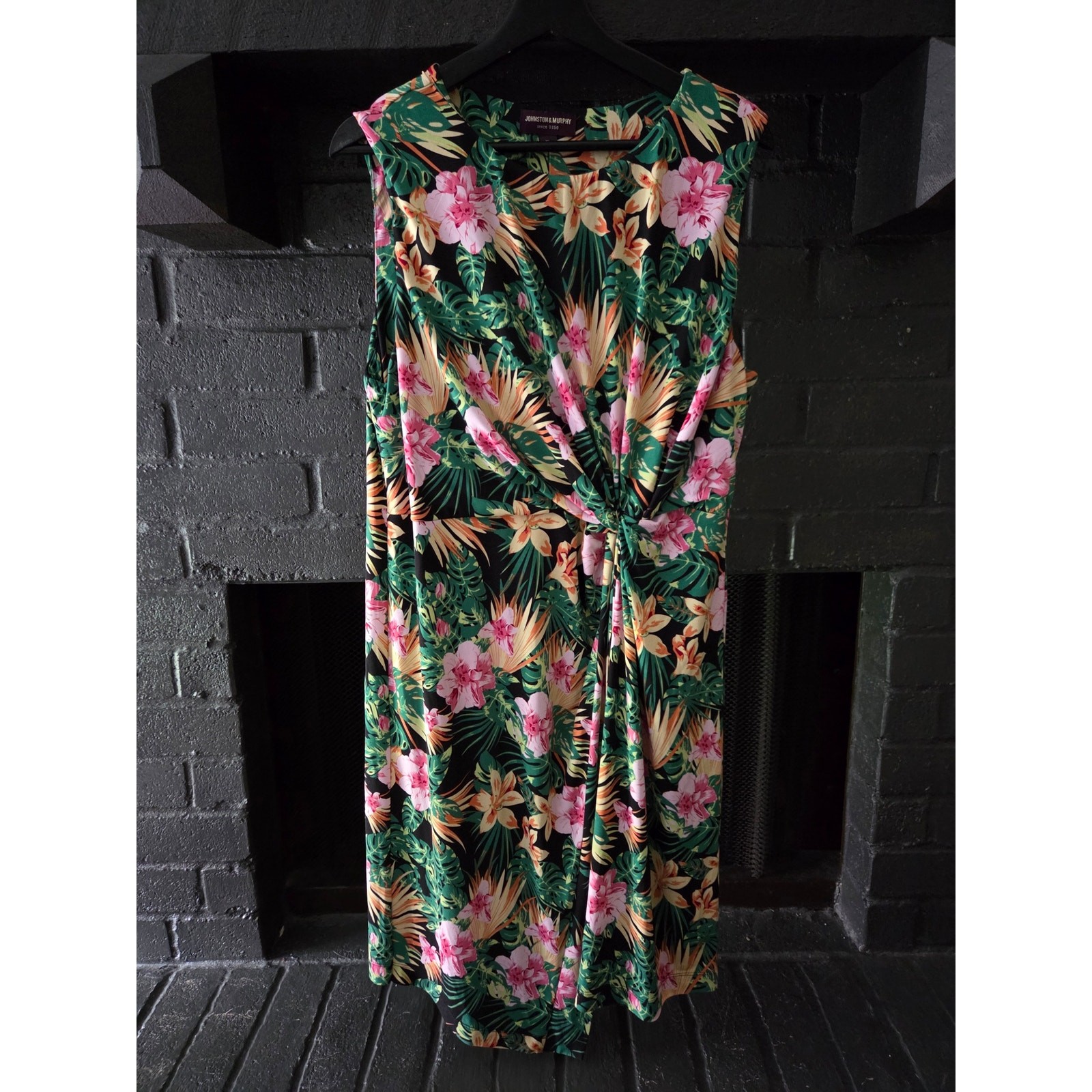 Johnston & Murphy Tropical Sleeveless Vacation dress Size XL