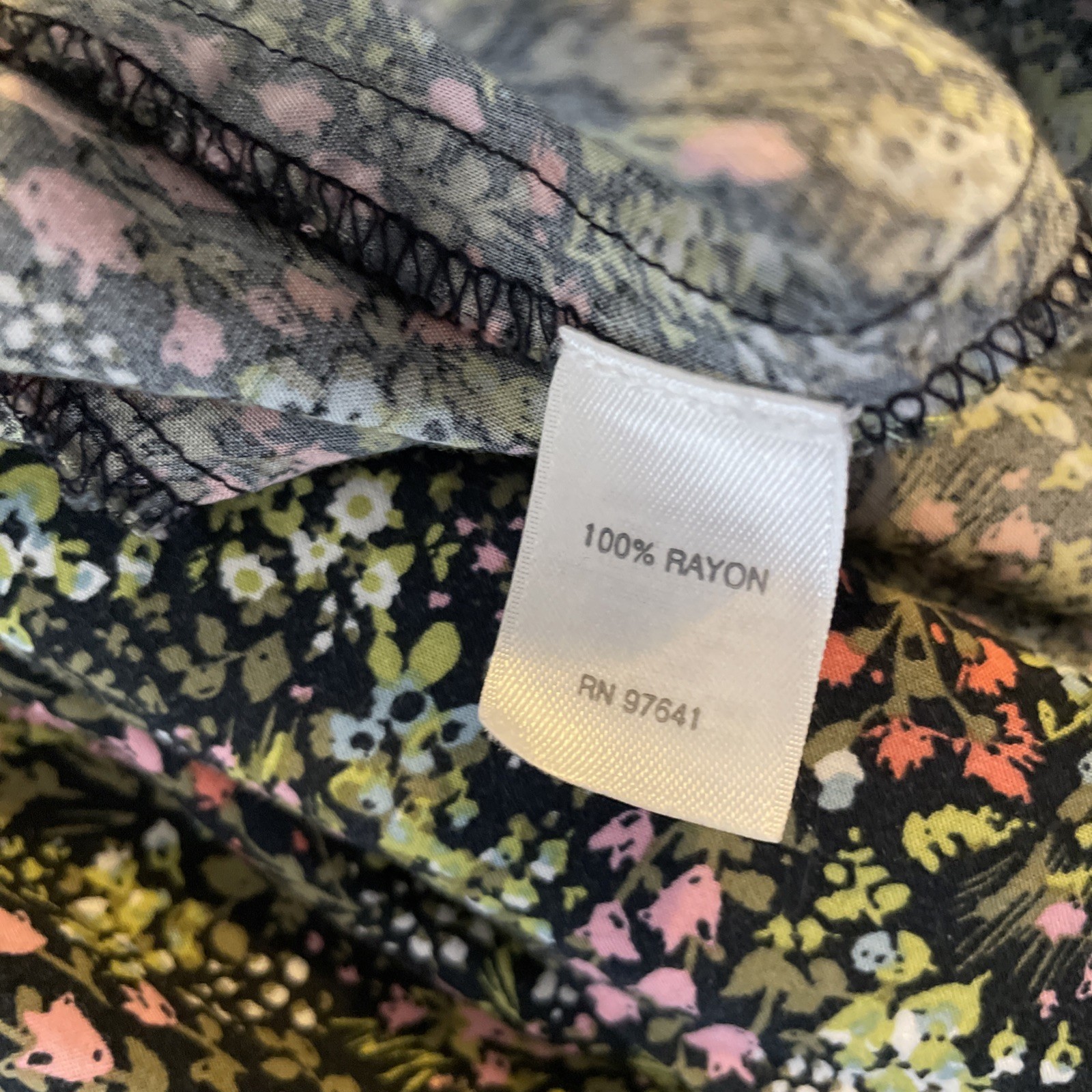 J.Jill Floral Meadow Sleeveless Button Shirt Dress XS Pockets Summer Pretty