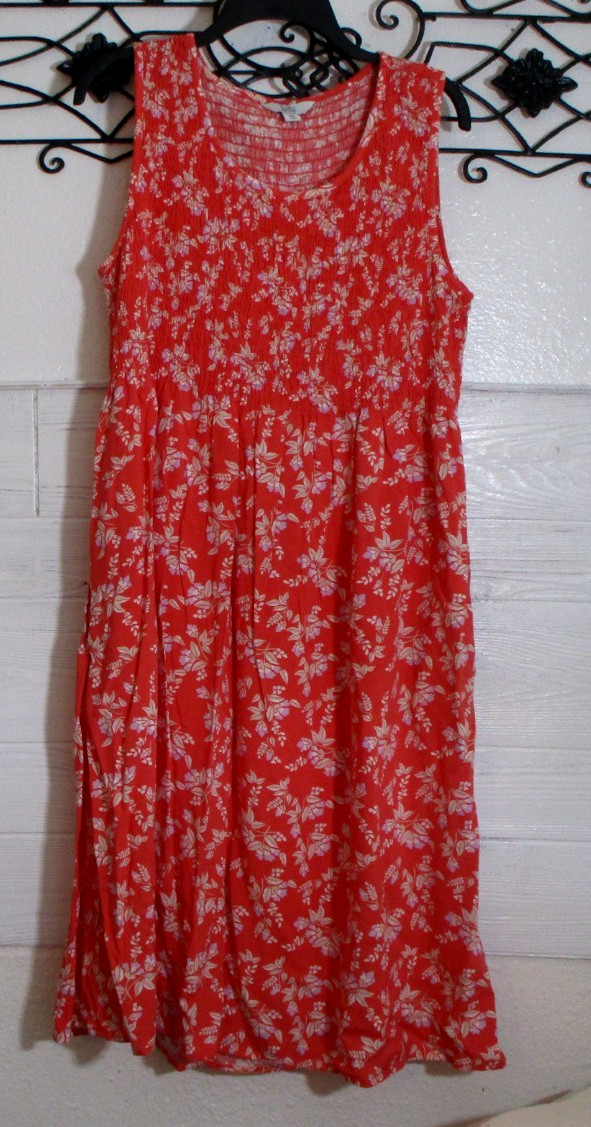 Croft & Barrow Women’s Dress Size PXL Sleeveless Multicolored Floral Round Neck