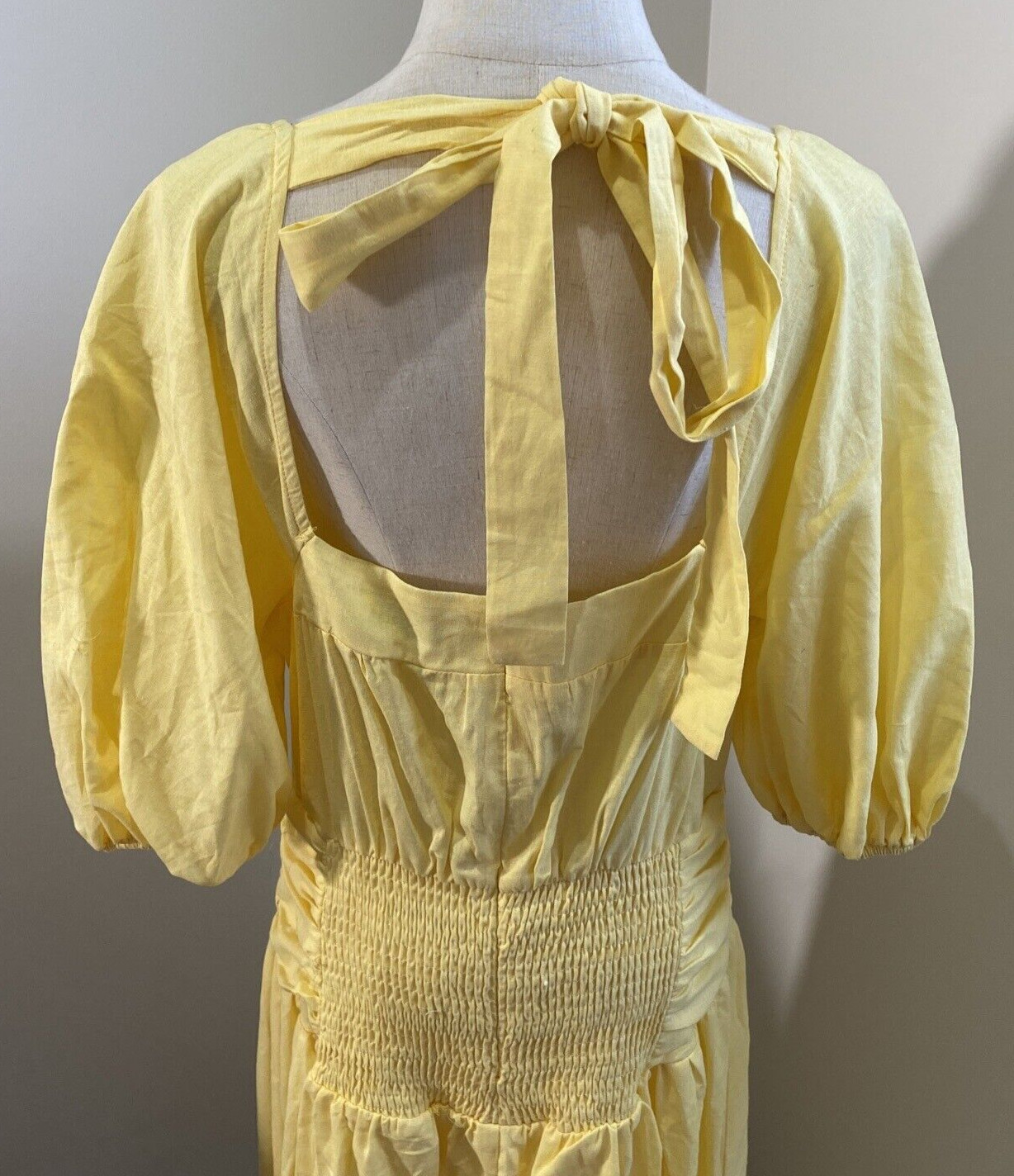 All About May – Maxton Midi Dress – Yellow – Size 14 BNWT (from Gingham & Heels)
