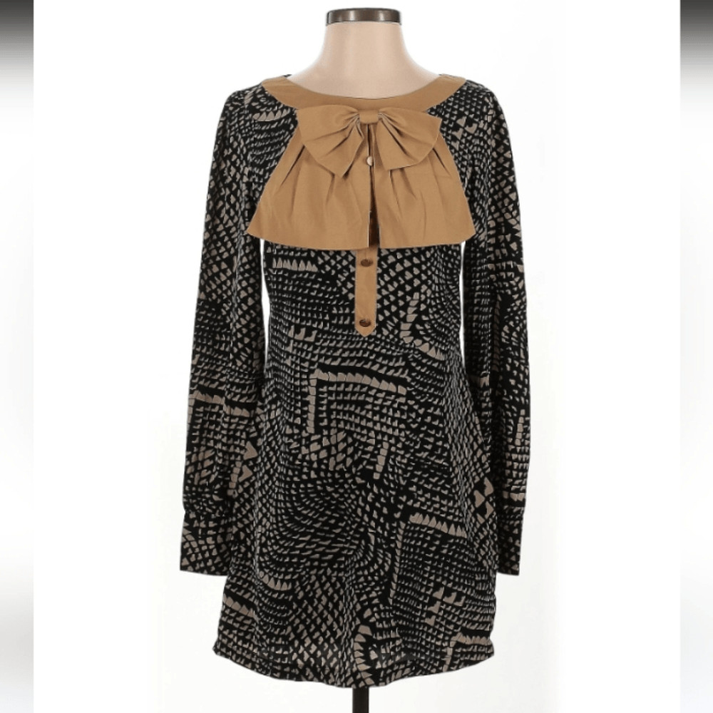 Elegant Yellow and Black Women’s Dress