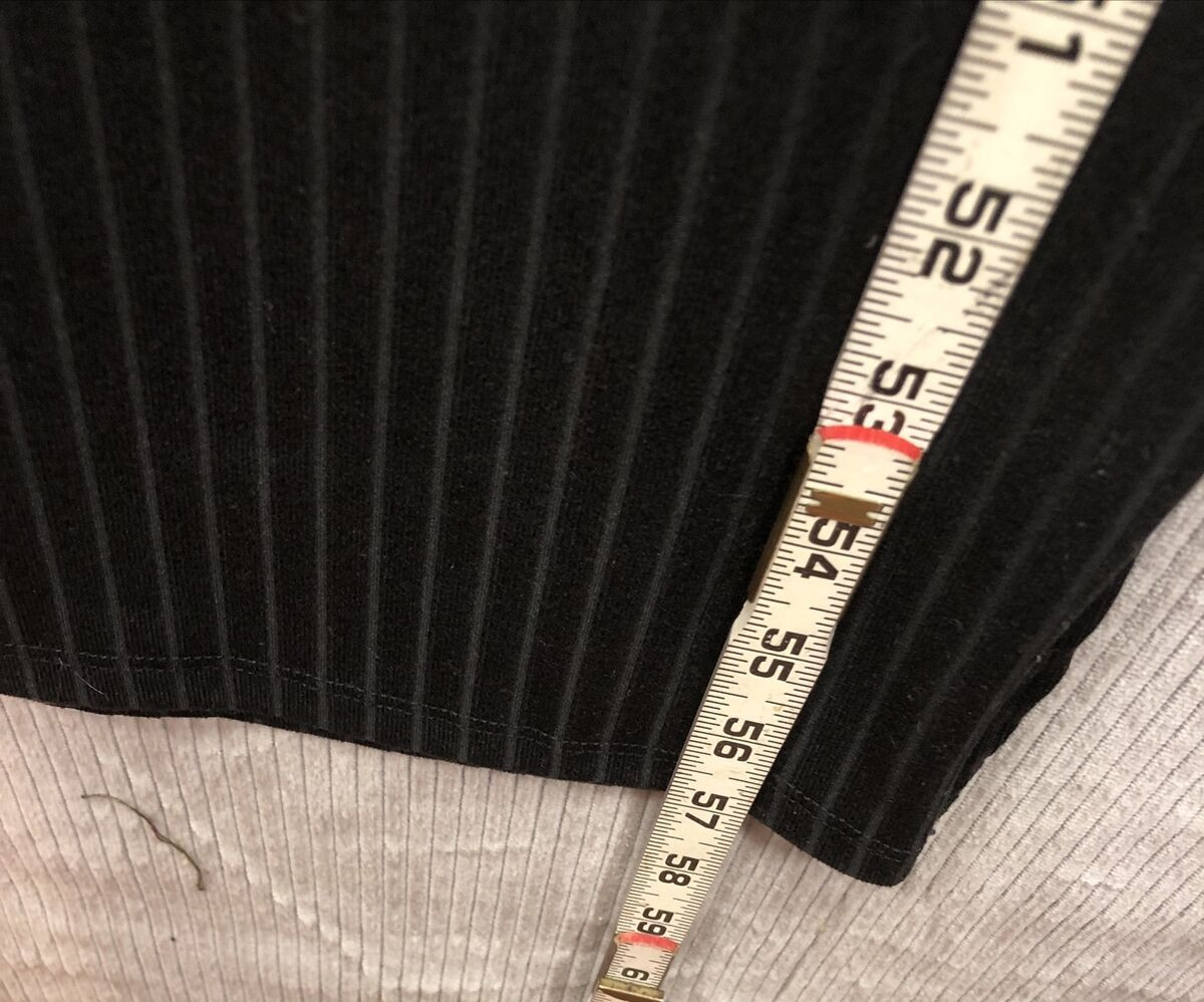 Absolutely Love It Maxi Dress Size Medium Black Ribbed Spaghetti Straps NWT