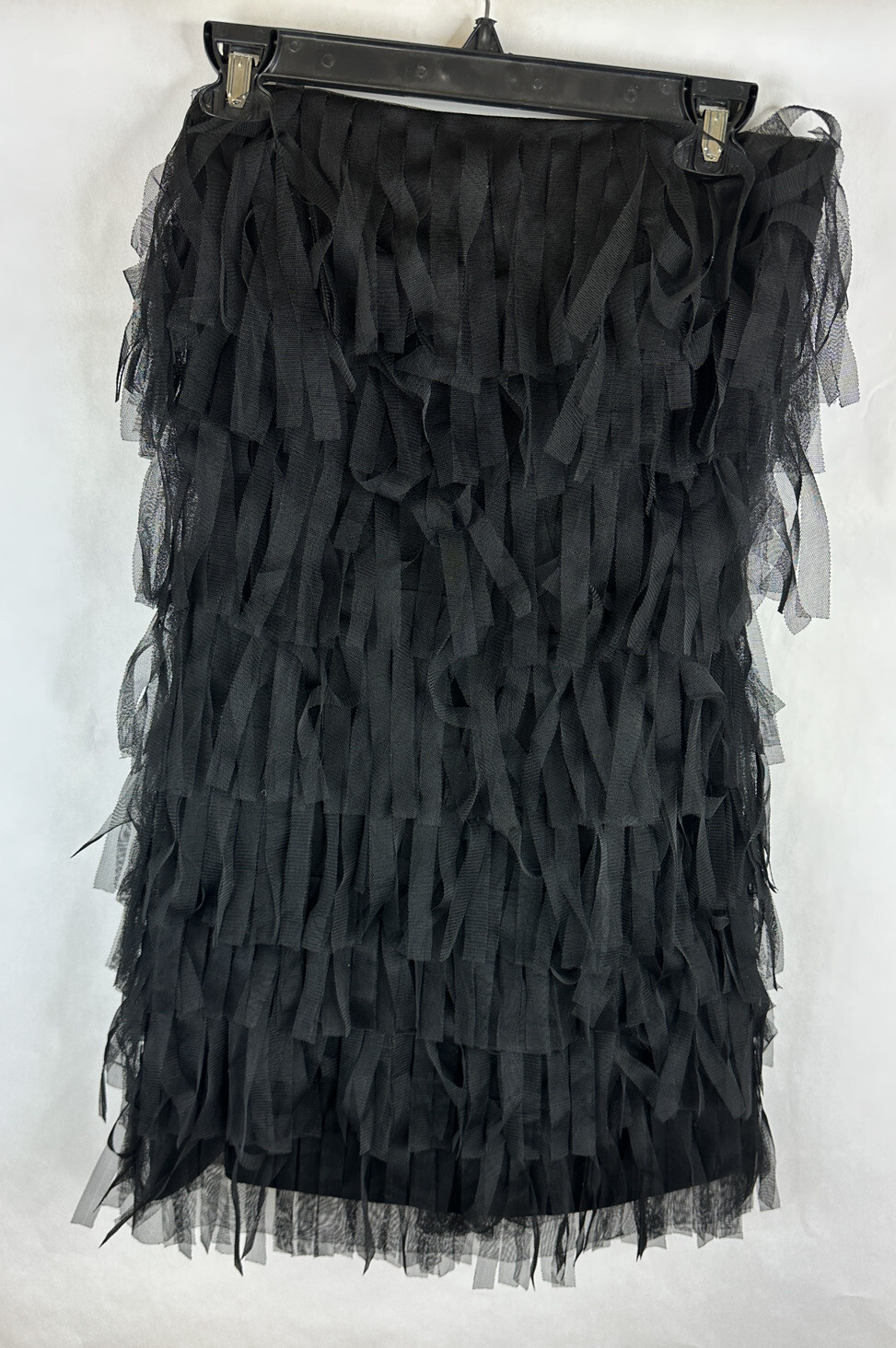 Ann Taylor Women’s Dress 10 Black Straight Lined Tulle Strapless