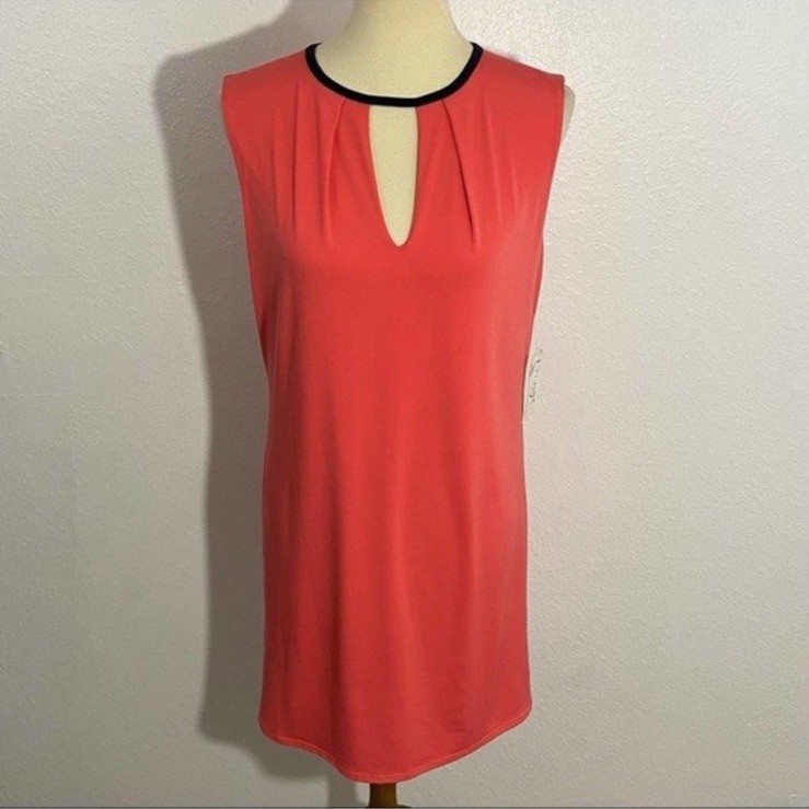NWOT KUT from the Kloth Sleeveless Shift Dress Women’s Size 2 Coral Peach