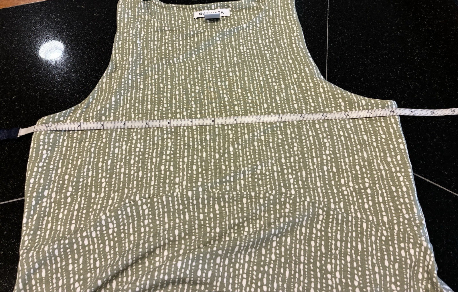 Athleta Santorini Thera Dress Mid Thigh Length Eucalyptus SZ.med