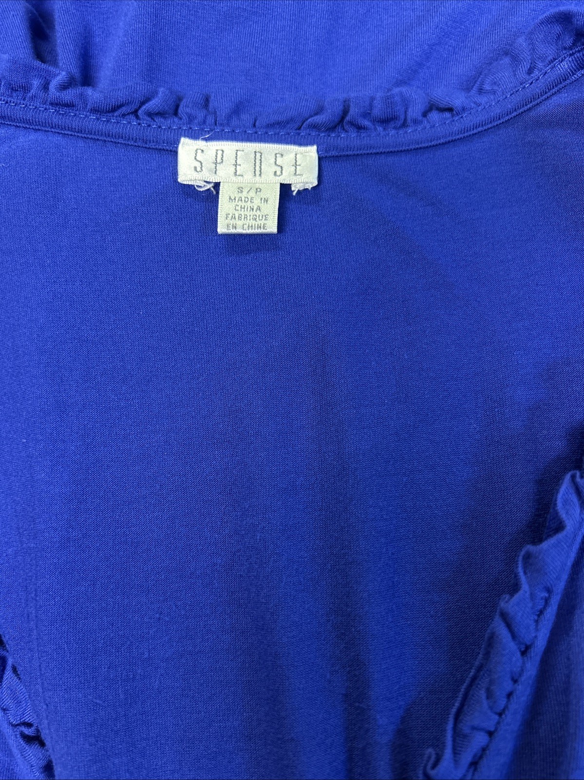 Spense Saturated Periwinkle Color Knit Maxi Dress Size S/P