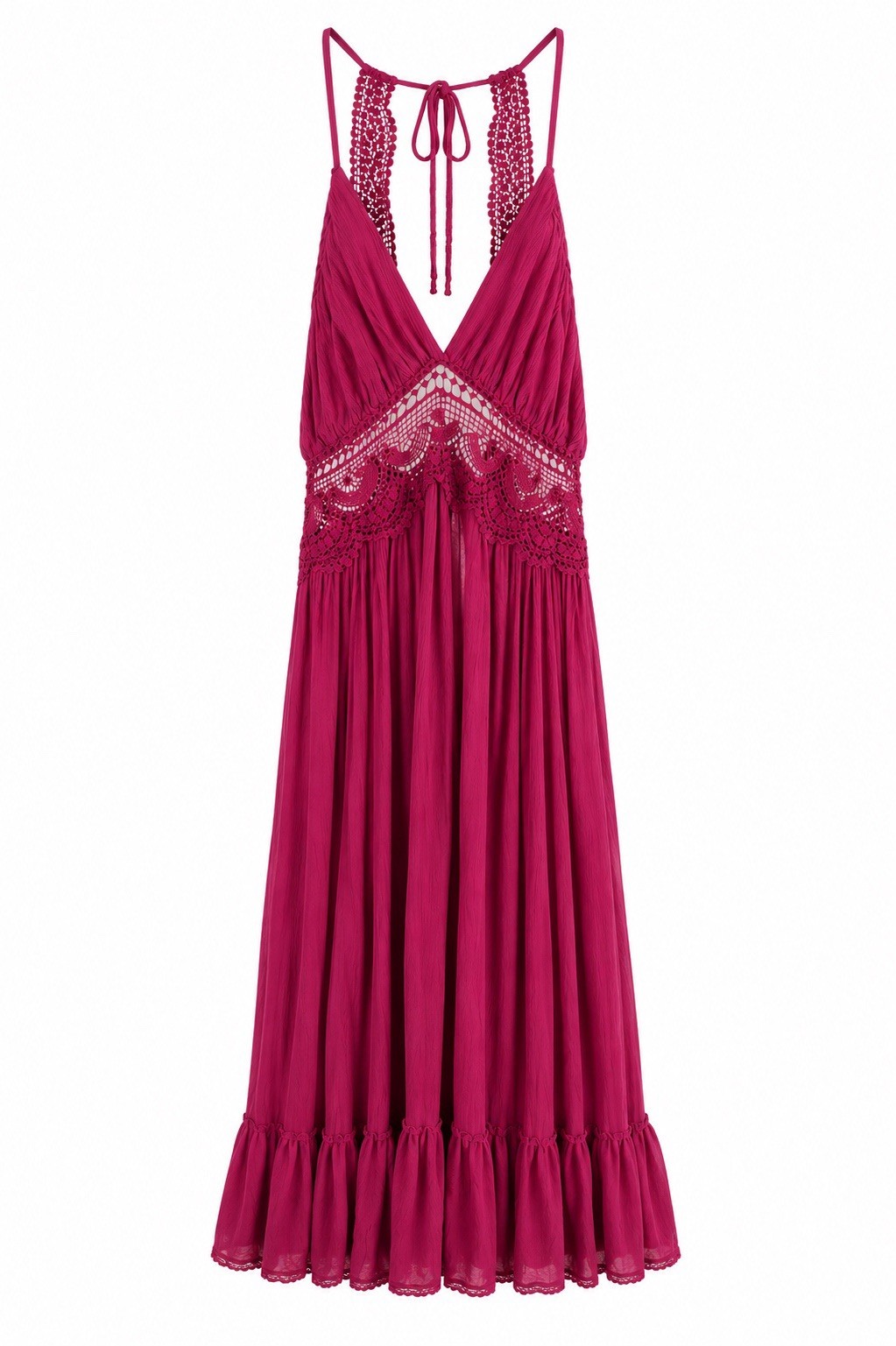 Pink Crochet Dress
