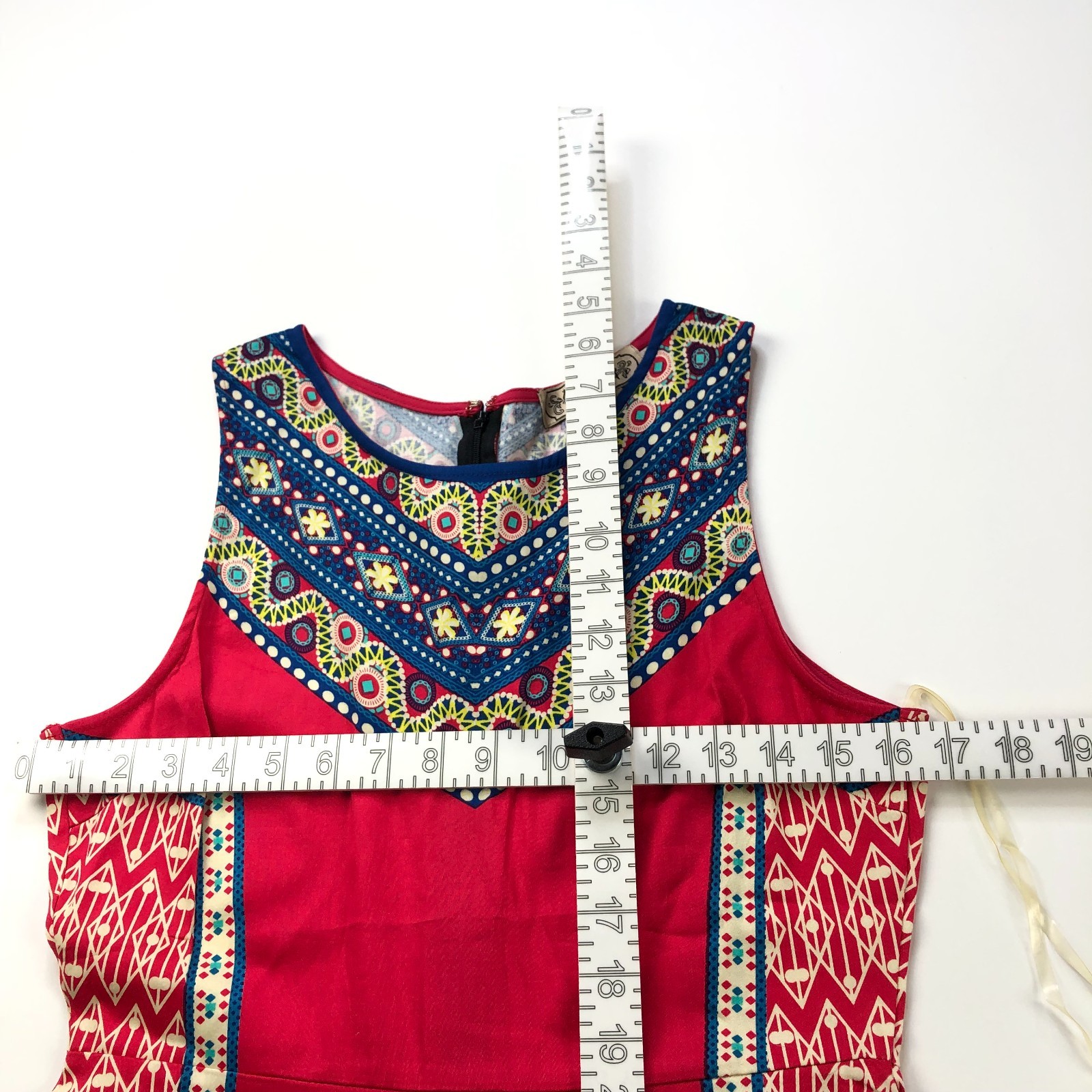 Flying Tomato Medium A-line Mini Above Knee All Over Print Dress Red MINT