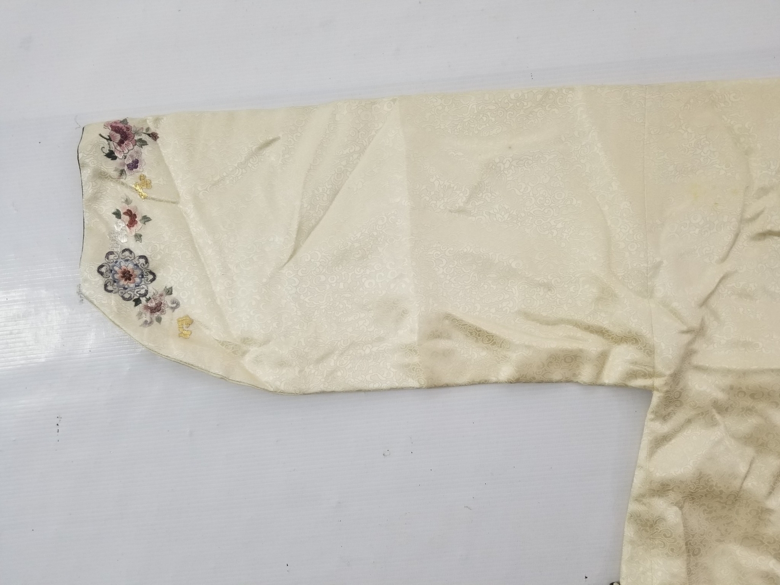 Vintage Traditional Korean Silk Embroidered Hanbok Jacket